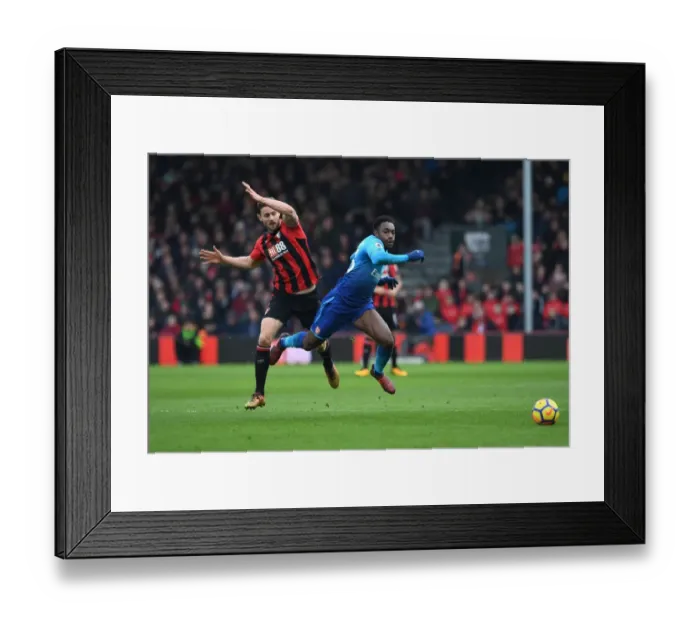 Framed Print : Clash at Vitality: Francis Tangles with Welbeck in AFC Bournemouth vs Arsenal Showdown Framed Print : Clash at Vitality: Francis Tangles with Welbeck in AFC Bournemouth vs Arsenal Showdown