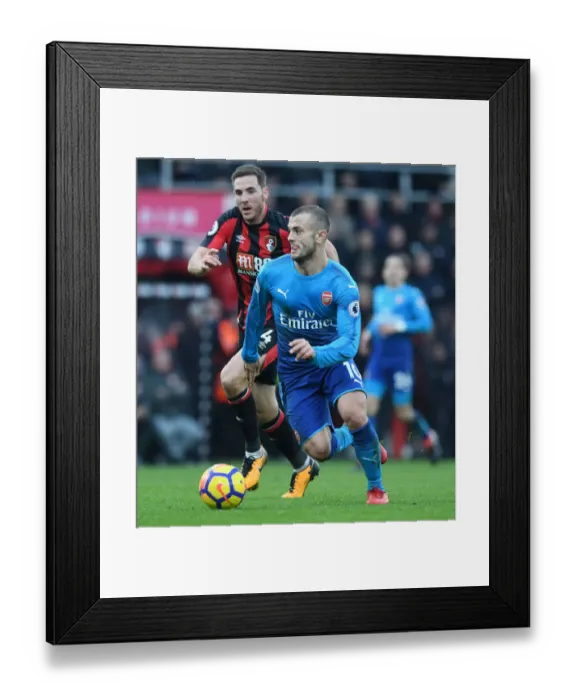 Framed Print : Jack Wilshere in Action: AFC Bournemouth vs. Arsenal, Premier League 2017-18 Framed Print : Jack Wilshere in Action: AFC Bournemouth vs. Arsenal, Premier League 2017-18