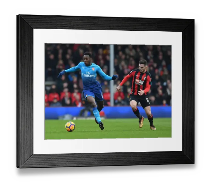 Framed Print : Danny Welbeck Outsmarts Steve Cook: A Premier League Tactical Battle - Arsenal vs. AFC Bournemouth (2017-18)