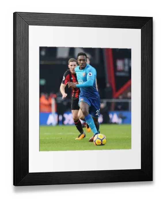 Framed Print : Danny Welbeck in Action: Arsenal vs. AFC Bournemouth, Premier League 2017-18