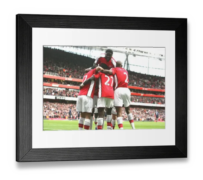 Framed Print : Arsenal's Eboue Scores Third Goal in 4-0 Win Over Blackburn Rovers Framed Print : Arsenal's Eboue Scores Third Goal in 4-0 Win Over Blackburn Rovers