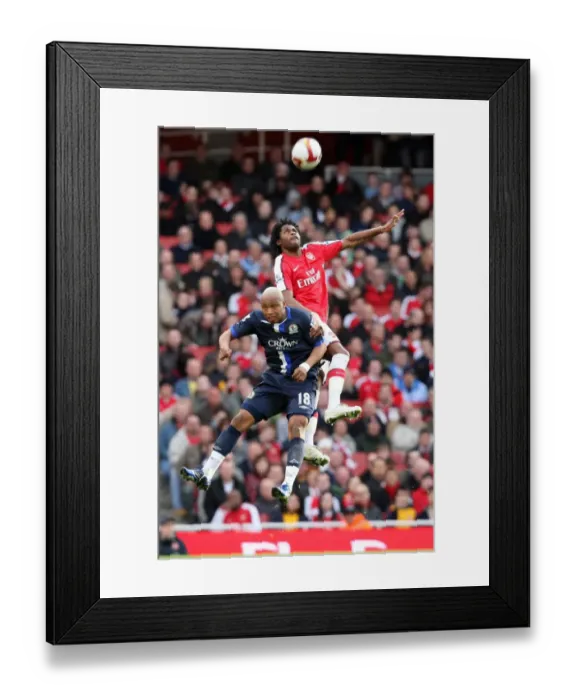 Framed Print : Alex Song (Arsenal) El-Hadji Diouf (Blackburn)