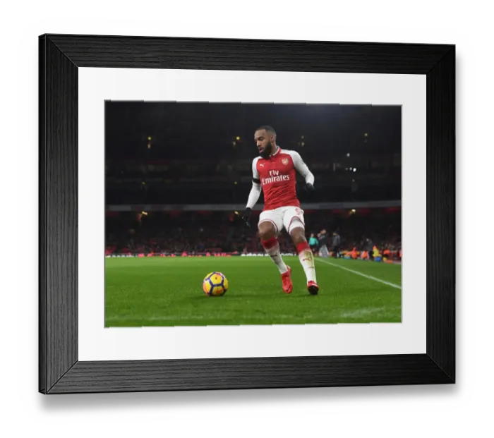Framed Print : Arsenal's Alex Lacazette in Action Against Crystal Palace - Premier League 2017-18