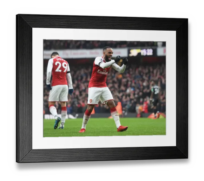 Framed Print : Alex Lacazette's Brace: Arsenal's 4-1 Crush of Crystal Palace in Premier League Framed Print : Alex Lacazette's Brace: Arsenal's 4-1 Crush of Crystal Palace in Premier League