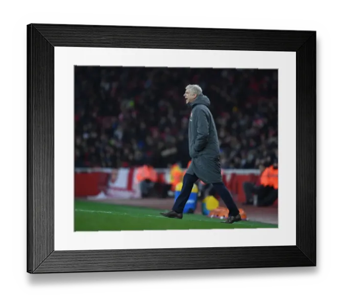 Framed Print : Arsene Wenger Leads Arsenal Against Crystal Palace in Premier League Clash