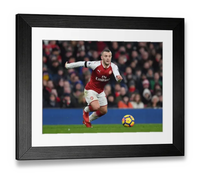 Framed Print : Jack Wilshere in Action: Arsenal vs Crystal Palace, Premier League 2017-18