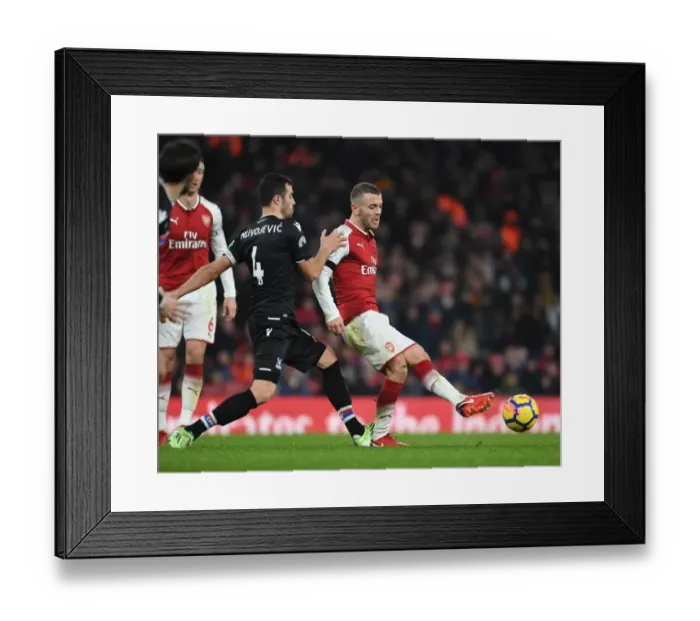 Framed Print : Arsenal vs Crystal Palace: Wilshere vs Milivojevic - Intense Battle in the Premier League Framed Print : Arsenal vs Crystal Palace: Wilshere vs Milivojevic - Intense Battle in the Premier League