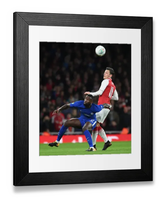 Framed Print : Mesut Ozil vs. Antonio Rudiger: A Carabao Cup Semi-Final Showdown at Arsenal's Emirates Stadium Framed Print : Mesut Ozil vs. Antonio Rudiger: A Carabao Cup Semi-Final Showdown at Arsenal's Emirates Stadium