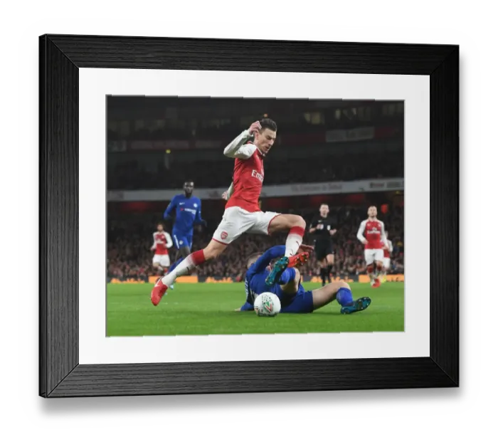 Framed Print : Arsenal vs Chelsea Showdown: Koscielny vs Barkley in the Carabao Cup Semi-Finals Framed Print : Arsenal vs Chelsea Showdown: Koscielny vs Barkley in the Carabao Cup Semi-Finals