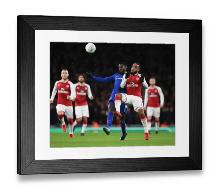 Framed Print : Arsenal vs. Chelsea: Lacazette vs. Rudiger in Carabao Cup Semi-Final Showdown Framed Print : Arsenal vs. Chelsea: Lacazette vs. Rudiger in Carabao Cup Semi-Final Showdown