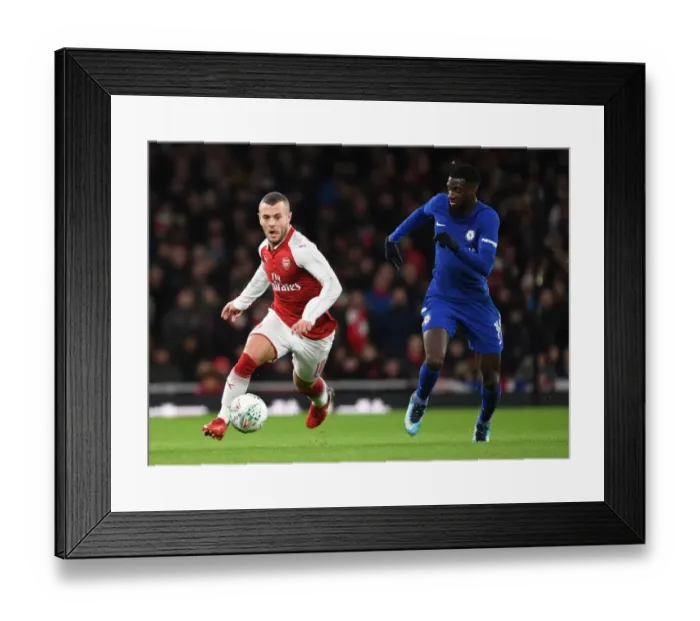 Framed Print : Jack Wilshere vs. Tiemoue Bakayoko: Battle in the Arsenal v Chelsea Carabao Cup Semi-Final Framed Print : Jack Wilshere vs. Tiemoue Bakayoko: Battle in the Arsenal v Chelsea Carabao Cup Semi-Final