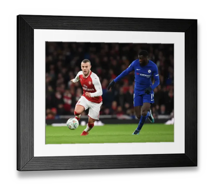 Framed Print : Arsenal's Jack Wilshere vs. Chelsea's Tiemoue Bakayoko: A Carabao Cup Semi-Final Battle Framed Print : Arsenal's Jack Wilshere vs. Chelsea's Tiemoue Bakayoko: A Carabao Cup Semi-Final Battle