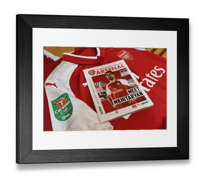 Framed Print : Arsenal Matchday Programme: Arsenal vs. Chelsea - Carabao Cup Semi-Final