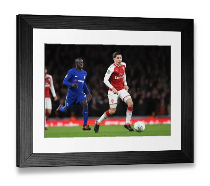 Framed Print : Clash of Titans: Hector Bellerin vs. N'Golo Kante - Arsenal v Chelsea Carabao Cup Semi-Final Framed Print : Clash of Titans: Hector Bellerin vs. N'Golo Kante - Arsenal v Chelsea Carabao Cup Semi-Final