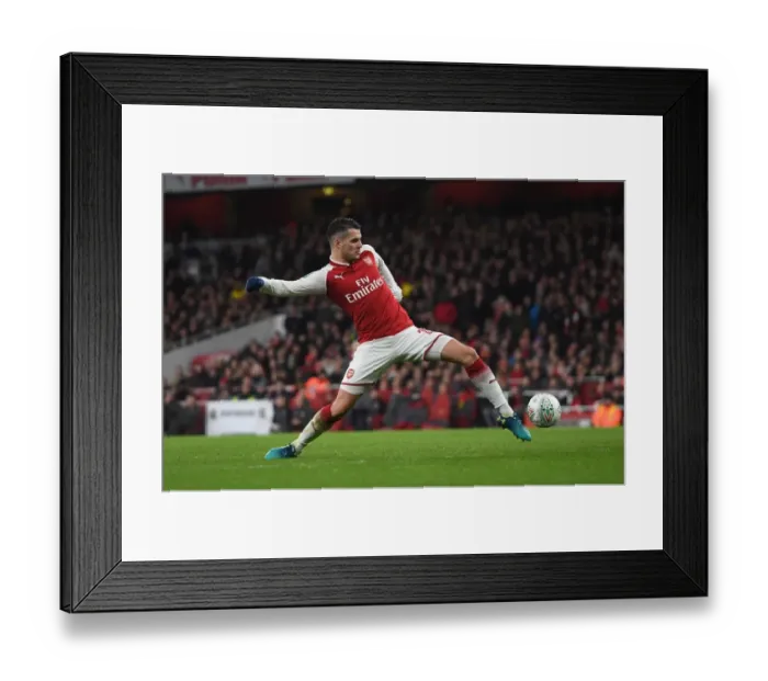 Framed Print : Granit Xhaka Scores Arsenal's Second Goal: Carabao Cup Semi-Final vs Chelsea Framed Print : Granit Xhaka Scores Arsenal's Second Goal: Carabao Cup Semi-Final vs Chelsea