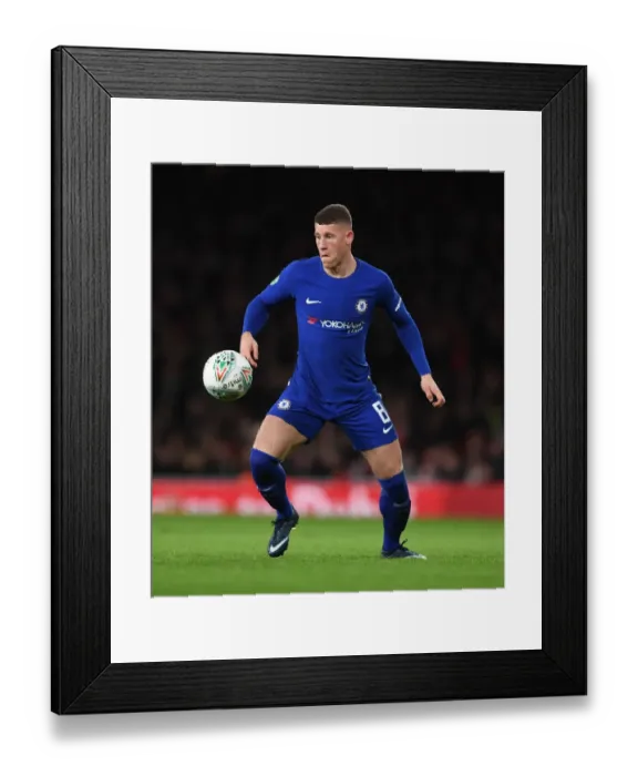 Framed Print : Arsenal vs. Chelsea Showdown: Ross Barkley Returns to Face His Former Team in Carabao Cup Semi-Finals