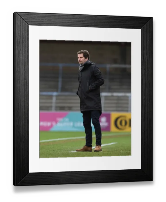 Framed Print : Joe Montemurro Leads Arsenal Women in WSL Match against Reading FC Framed Print : Joe Montemurro Leads Arsenal Women in WSL Match against Reading FC