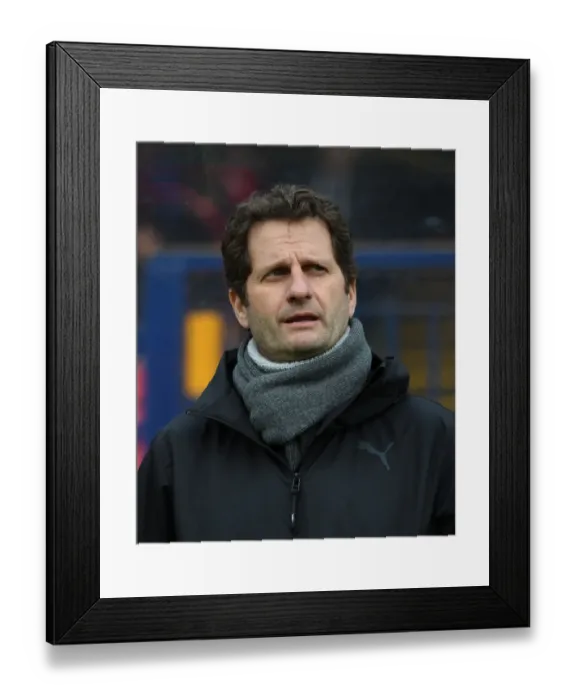 Framed Print : Joe Montemurro: Arsenal Women's Manager Ahead of Reading FC Match