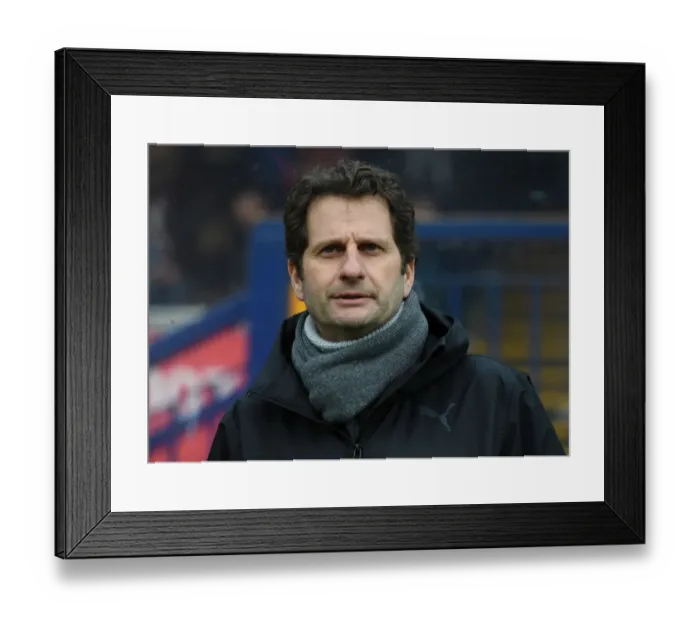 Framed Print : Joe Montemurro: Arsenal Women's Manager in Focus Before Reading FC Match Framed Print : Joe Montemurro: Arsenal Women's Manager in Focus Before Reading FC Match