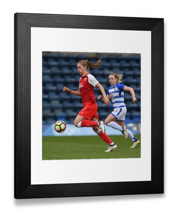 Framed Print : Vivianne Miedema in Action: Arsenal Women Dominate Reading FC Women in WSL Match, High Wycombe 2018