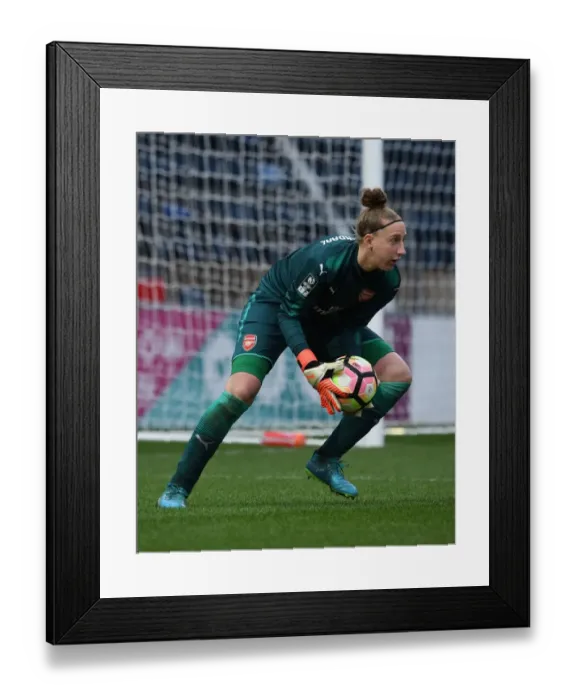 Framed Print : Sari Van Veenendaal in Action: Arsenal Women's Super League Victory over Reading FC