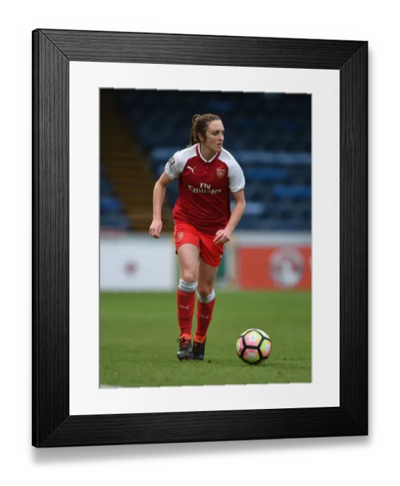 Framed Print : Lisa Evans in Action: Arsenal Women vs Reading FC (2018), WSL