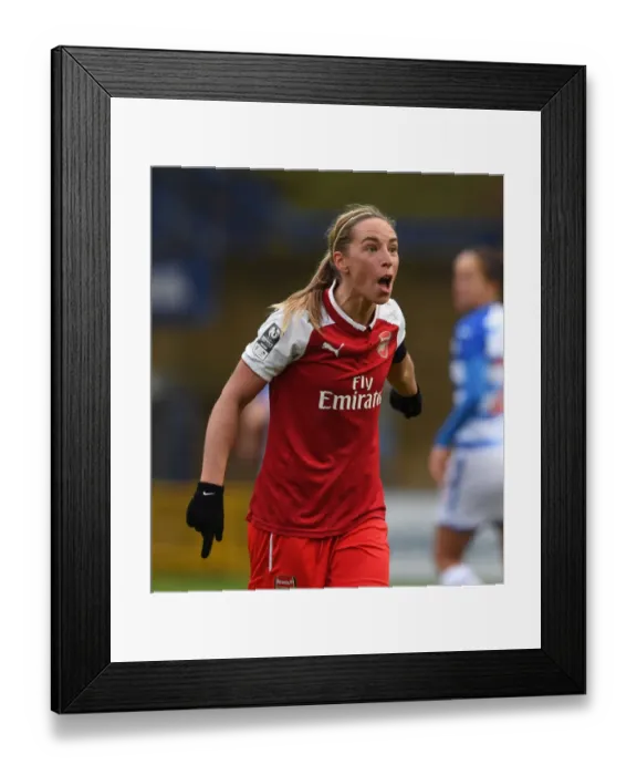 Framed Print : Jordan Nobbs in Action: Arsenal Women's Triumph over Reading FC (2018), WSL