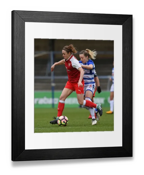 Framed Print : Clash of Talents: Heather O'Reilly vs. Harriet Scott - Reading FC Women vs. Arsenal Ladies, WSL