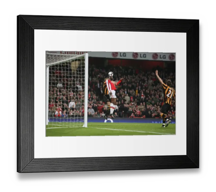 Framed Print : Gallas Soars Over Dawson: Arsenal's FA Cup Goal