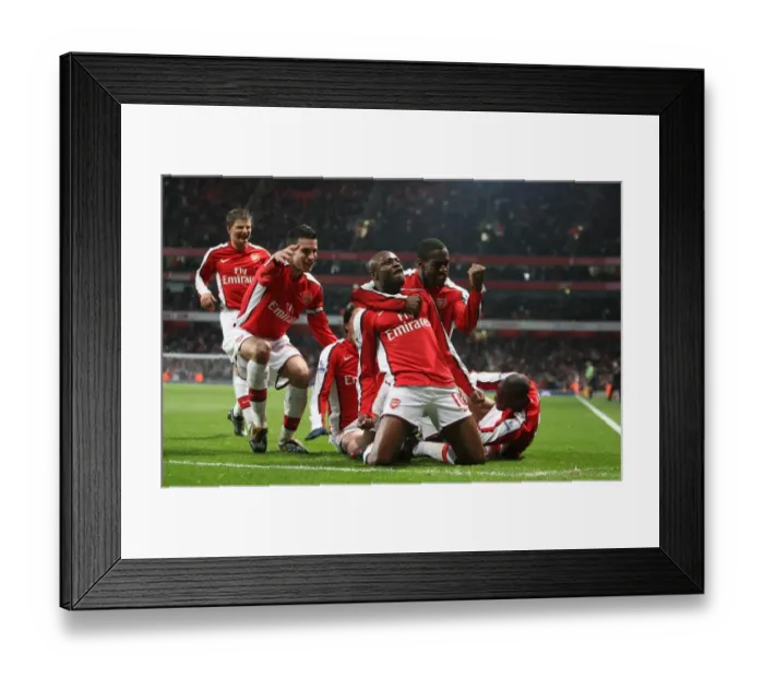 Framed Print : Arsenal's Victory: William Gallas and Teammates Celebrate Second Goal Against Hull City in FA Cup Sixth Round Framed Print : Arsenal's Victory: William Gallas and Teammates Celebrate Second Goal Against Hull City in FA Cup Sixth Round
