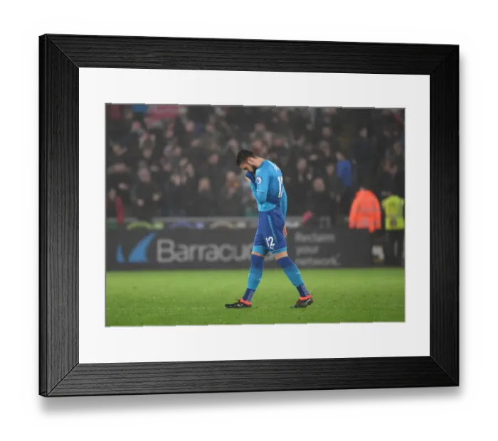 Framed Print : Olivier Giroud Reacts to Swansea's Third Goal in Arsenal-Swansea Premier League Clash (2018) Framed Print : Olivier Giroud Reacts to Swansea's Third Goal in Arsenal-Swansea Premier League Clash (2018)