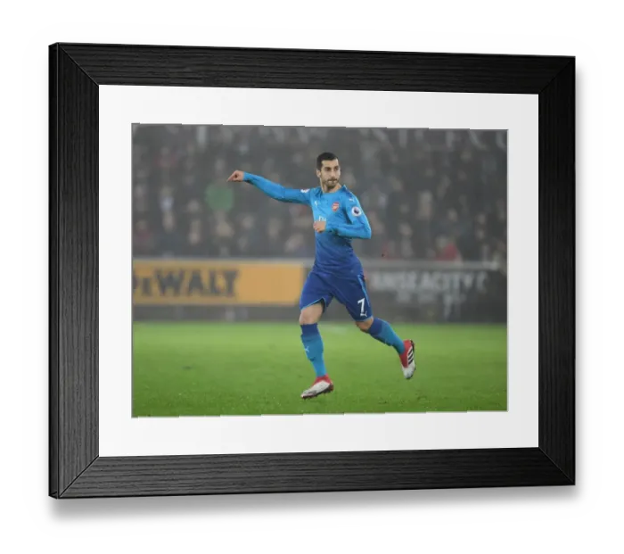 Framed Print : Henrikh Mkhitaryan in Action: Arsenal vs. Swansea City, Premier League 2017-18 Framed Print : Henrikh Mkhitaryan in Action: Arsenal vs. Swansea City, Premier League 2017-18
