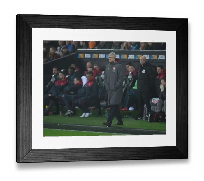 Framed Print : Arsene Wenger at Swansea City: A Premier League Showdown, January 2018