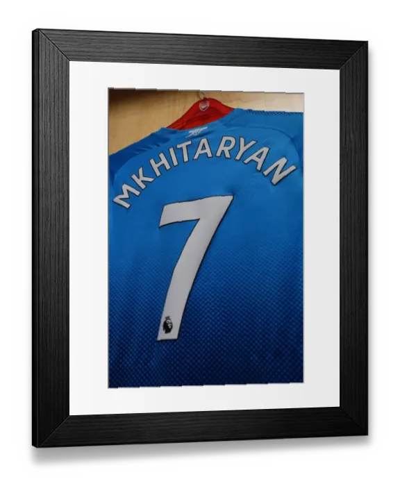 Framed Print : Henrikh Mkhitaryan: Arsenal's Readiness in Swansea Changing Room (Swansea City v Arsenal 2017-18)