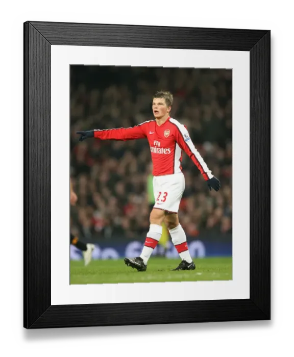 Framed Print : Arsenal's Andrey Arshavin Scores the Winning Goal Against Hull City in FA Cup Sixth Round, Emirates Stadium, 2009