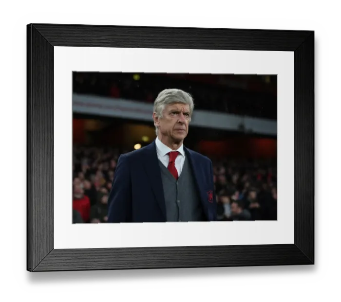 Framed Print : Arsene Wenger: Arsenal Manager Before Arsenal v Everton, Premier League 2017-18