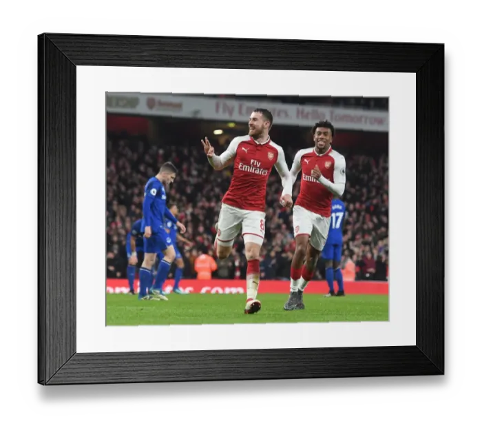 Framed Print : Aaron Ramsey's Hat-Trick: Arsenal's Triumph Over Everton in the Premier League 2017-18 Framed Print : Aaron Ramsey's Hat-Trick: Arsenal's Triumph Over Everton in the Premier League 2017-18