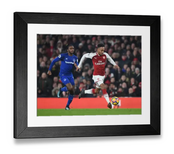 Framed Print : Aubameyang's Agility: Outmaneuvering Martina in Arsenal's Premier League Victory Framed Print : Aubameyang's Agility: Outmaneuvering Martina in Arsenal's Premier League Victory