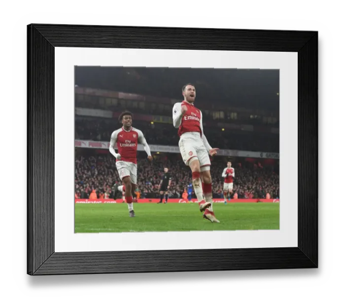 Framed Print : Arsenal's Five-Goal Blitz: Ramsey's Stunner vs. Everton (Premier League 2017-18) Framed Print : Arsenal's Five-Goal Blitz: Ramsey's Stunner vs. Everton (Premier League 2017-18)