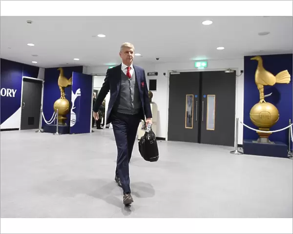 Arsene Wenger Arrives at Wembley for Tottenham vs Arsenal Premier League Clash (2017-18)