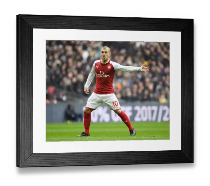 Framed Print : Jack Wilshere in Action: Tottenham vs. Arsenal, Premier League 2017-18