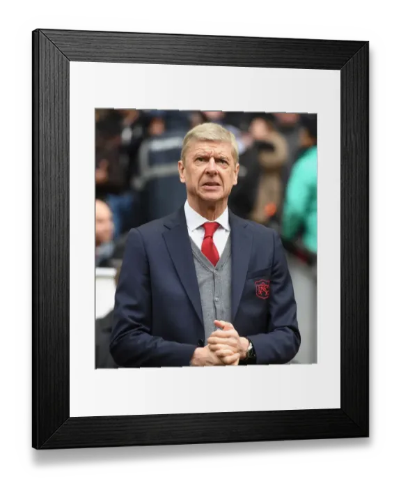 Framed Print : Arsene Wenger: The Final Showdown at Wembley - Tottenham Hotspur vs Arsenal, Premier League 2017-18