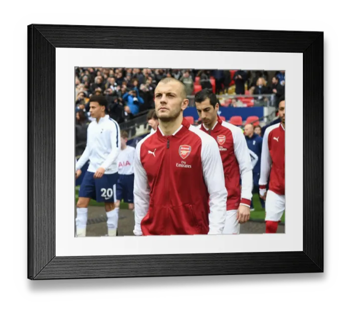 Framed Print : Jack Wilshere: Pre-Match Focus at Wembley - Tottenham Hotspur vs Arsenal, Premier League 2017-18 Framed Print : Jack Wilshere: Pre-Match Focus at Wembley - Tottenham Hotspur vs Arsenal, Premier League 2017-18