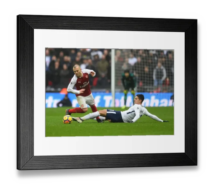 Framed Print : Clash at Wembley: Wilshere vs. Lamela - Tottenham vs. Arsenal, Premier League