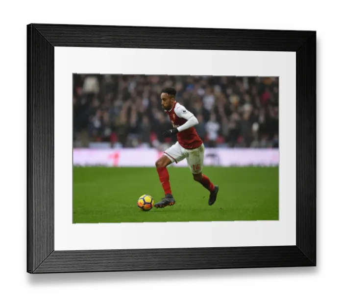 Framed Print : Aubameyang vs. Tottenham: Clash of the Premier League Rivals Framed Print : Aubameyang vs. Tottenham: Clash of the Premier League Rivals