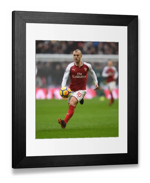 Framed Print : Jack Wilshere in Action: Tottenham Hotspur vs Arsenal, Premier League 2017-18