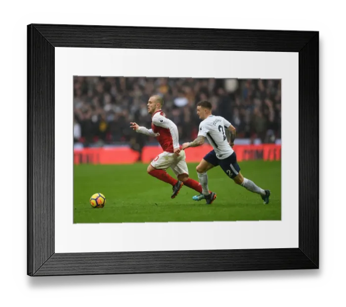 Framed Print : Clash of Talents: Wilshere vs. Trippier - Tottenham vs. Arsenal, Premier League 2017-18