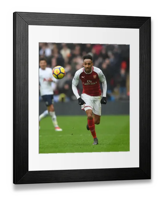 Framed Print : Aubameyang's Solo Goal Secures Arsenal Victory over Tottenham in Premier League (10 / 2 / 18)
