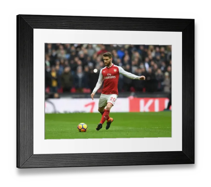 Framed Print : Shkodran Mustafi (Arsenal). Tottenham Hotspur 1: 0 Arsenal. Premier League. Wembley Stadium Framed Print : Shkodran Mustafi (Arsenal). Tottenham Hotspur 1: 0 Arsenal. Premier League. Wembley Stadium