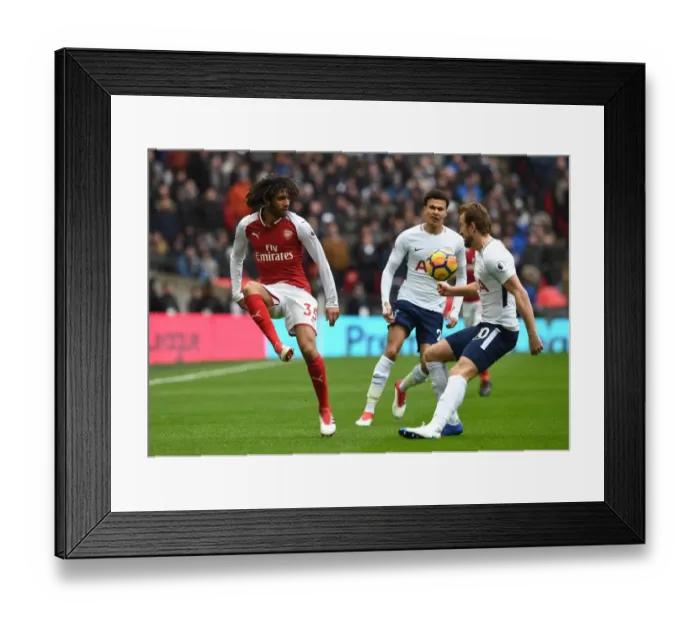 Framed Print : Mohamed Elneny (Arsenal). Tottenham Hotspur 1: 0 Arsenal. Premier League. Wembley Stadium Framed Print : Mohamed Elneny (Arsenal). Tottenham Hotspur 1: 0 Arsenal. Premier League. Wembley Stadium